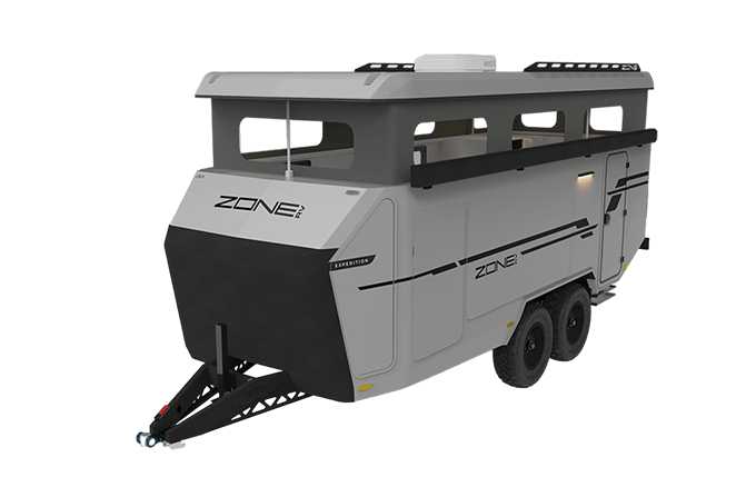 Off-road hybrid caravan Expedition model Zone RV
